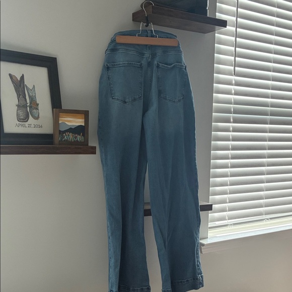 a.n.a Light Blue Flare Jeans - Picture 3 of 3